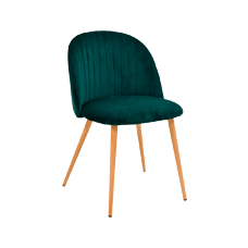 silla velvet terciopelo verde oscuro